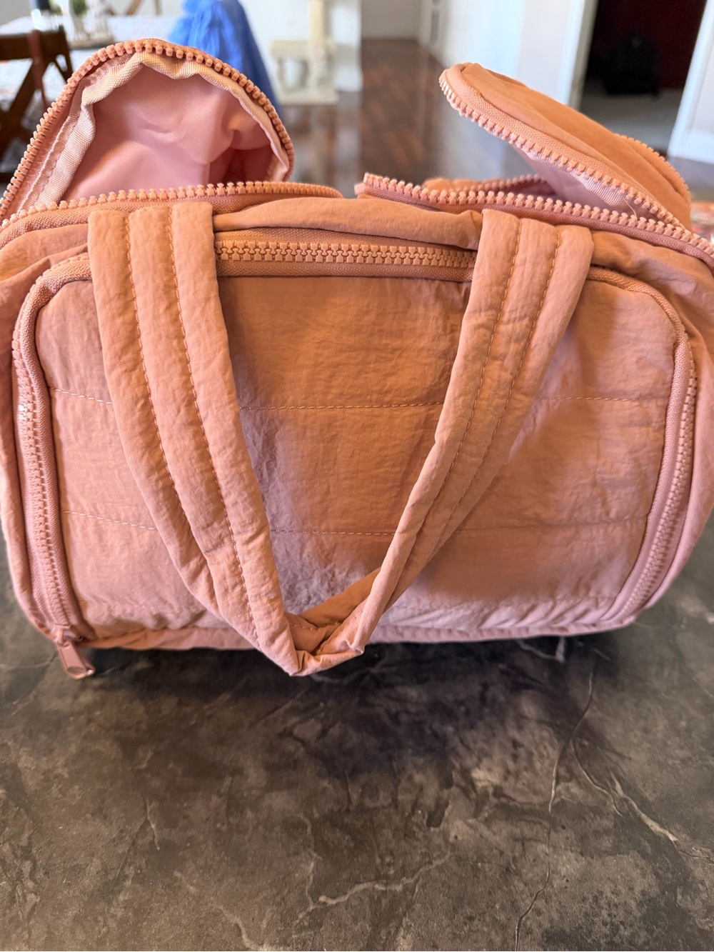 Emmafy pink travel cosmetics bag new